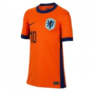 Netherlands Memphis Depay #10 Replica Home Shirt Ladies Euro 2024 Short Sleeve